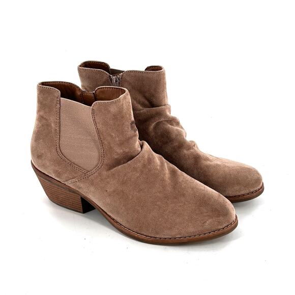 Sofft Eurosoft Adeah Boots 11 NWOT Tan Nude Beige Ankle Booties Boho Comfort - Picture 1 of 7